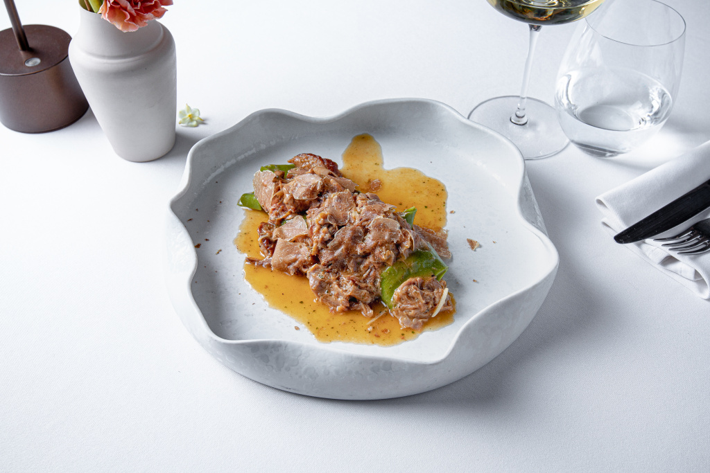 Зелёные парраделле с рагу и козленка с белым трюфелем.JPG